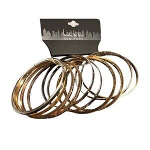 Nicolle Miller New York Mixed Metal Bangle Bracelet Set
